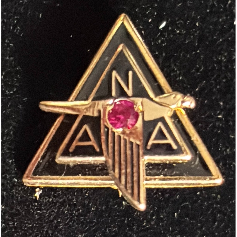 WW2 Era 1/10 10K gold NAA National American Aviation Service Award